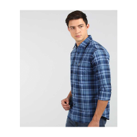 Men Checkered Casual Spread Shirt